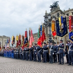 Der anschliesende Fahnenappell auf dem Theaterplatz